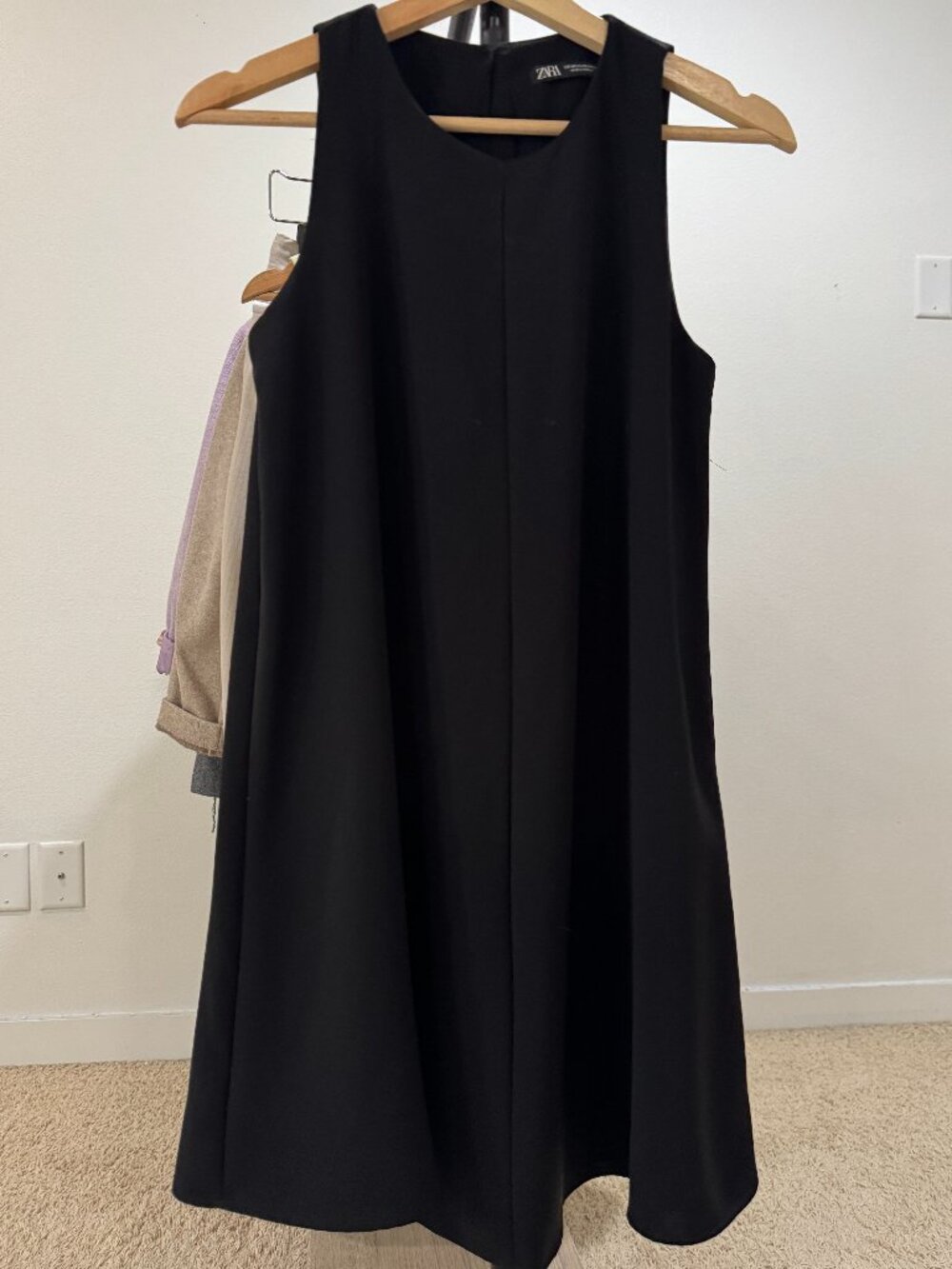 Zara ALine Black Dress